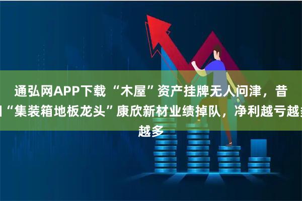 通弘网APP下载 “木屋”资产挂牌无人问津，昔日“集装箱地板龙头”康欣新材业绩掉队，净利越亏越多