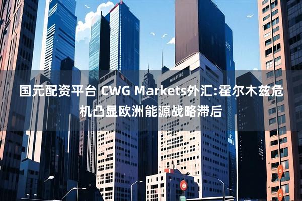 国元配资平台 CWG Markets外汇:霍尔木兹危机凸显欧洲能源战略滞后